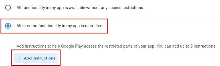 A screenshot of the button you need to click to add login details.