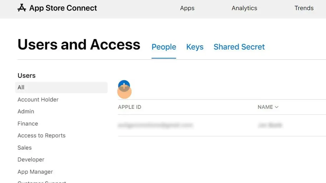 Click the plus or "add" button.