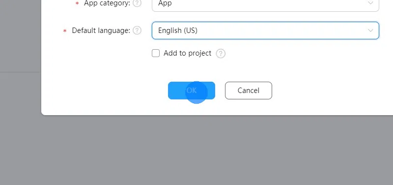 Click the "OK" button