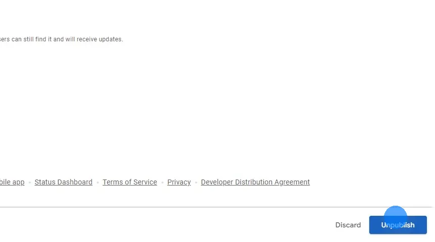 Click "Unpublish" at the bottom right and confirm it.