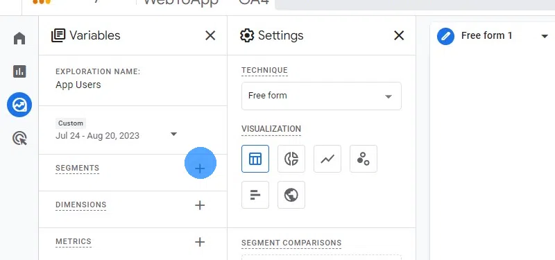 Create a new segment.