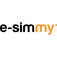 e-simmy.com provides eSIMs for travelers in over 190 countries via their app. e-simmy app icon