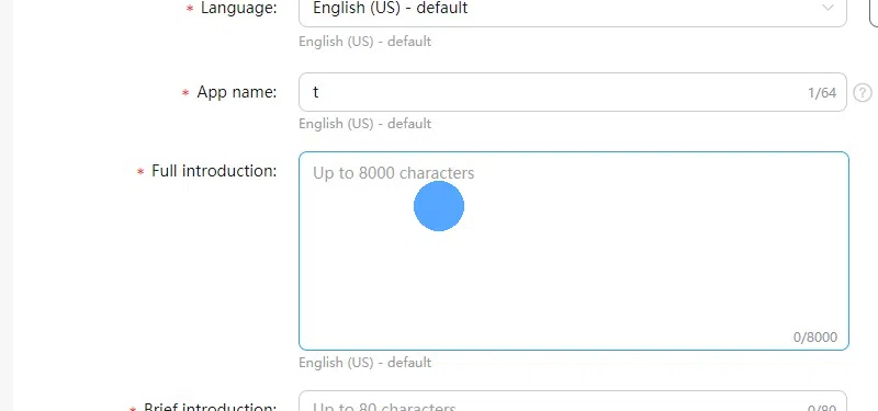 Enter description texts for your app.