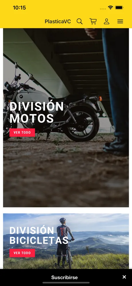 Illustration of a person looking at the PlasticaVC app which we created from their website