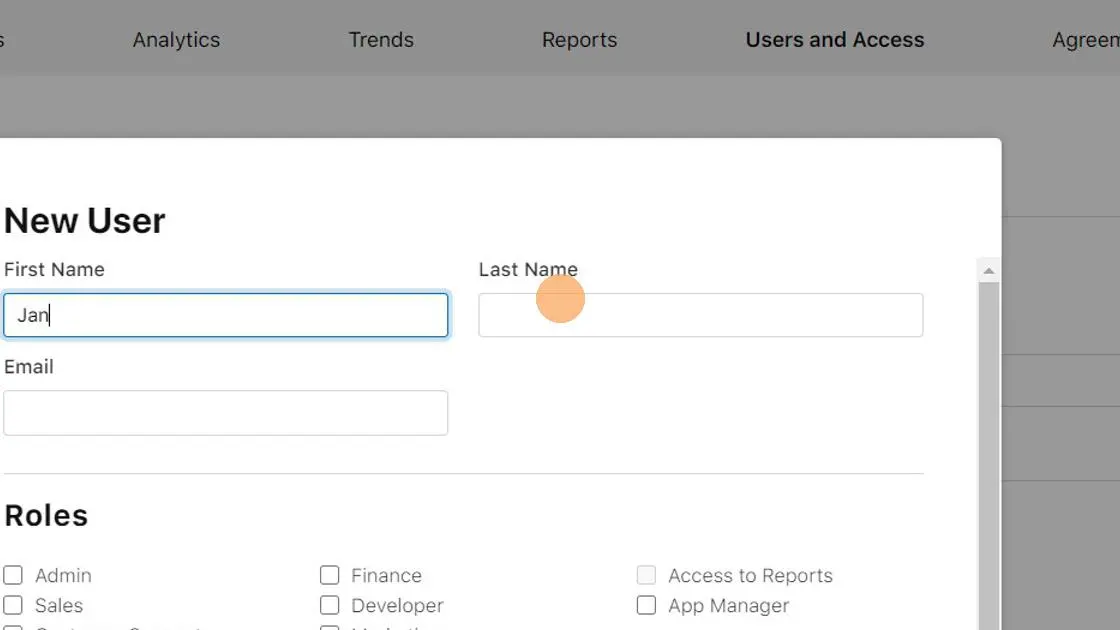 Enter my last name in the "Last Name" field: